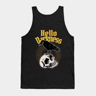 Vintage Tattoo Crow and Skull Tank Top